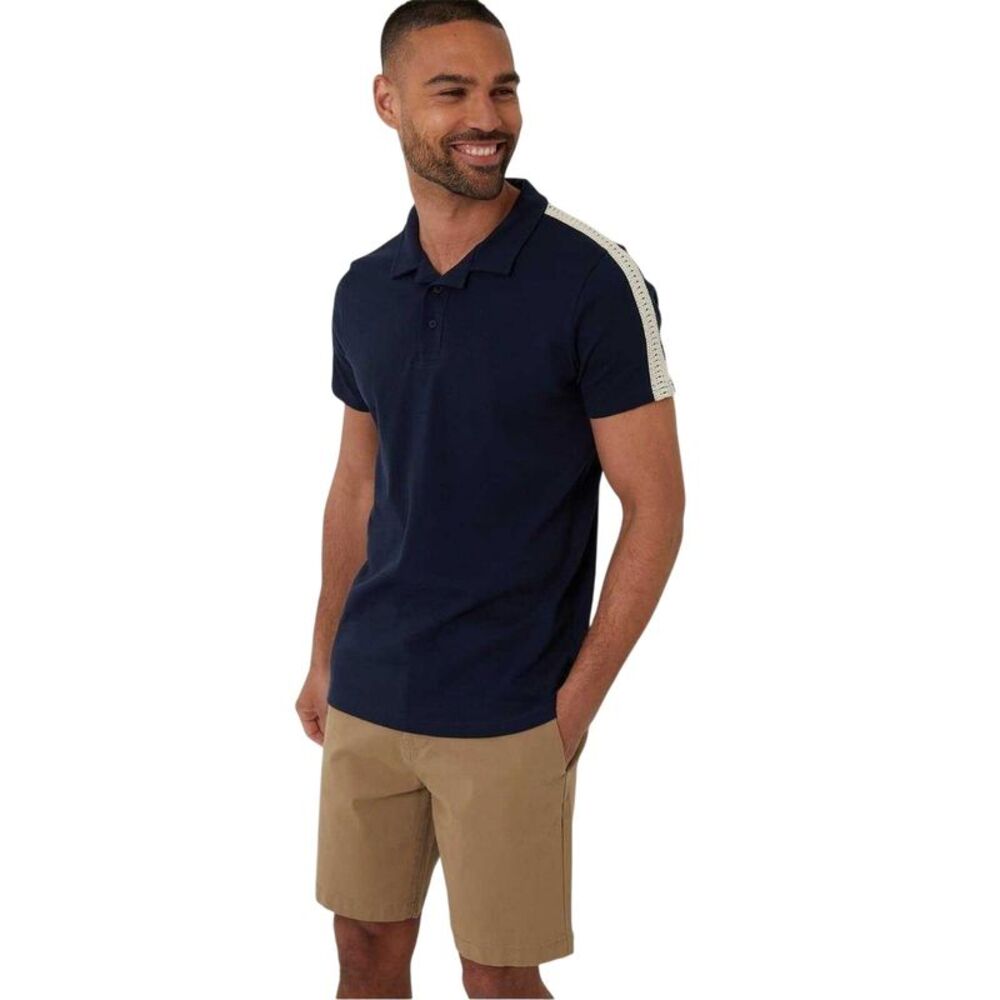 Threadbare Mens Kirkby Polo Shirt / Navy